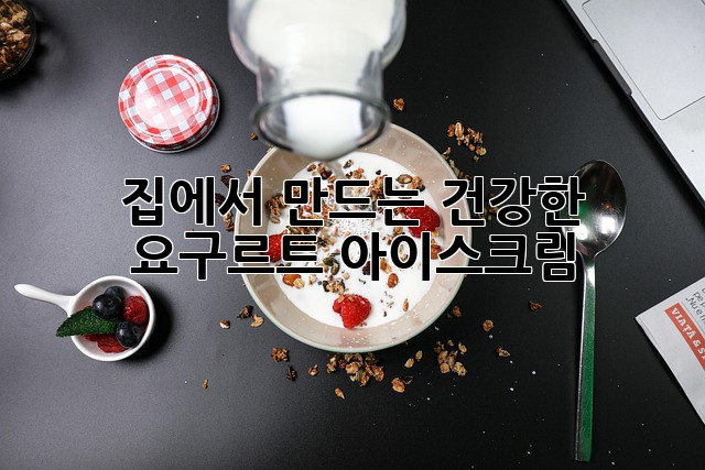 집에서 만드는 건강한 요구르트 아이스크림🍦