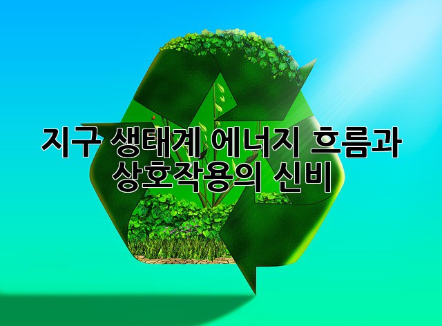 지구 생태계: 에너지 흐름과 상호작용의 신비