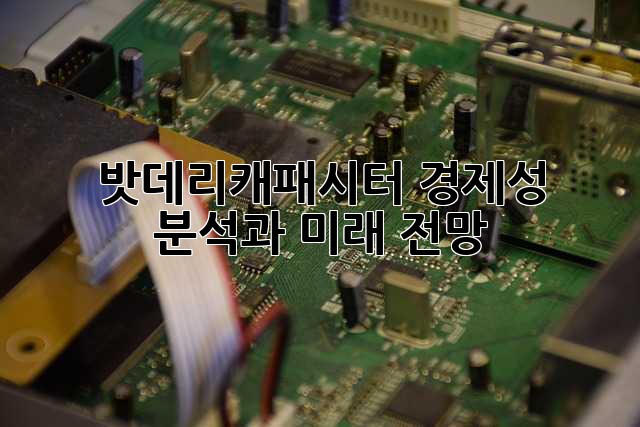 밧데리캐패시터: 경제성 분석과 미래 전망