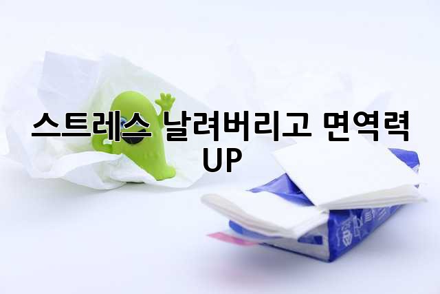 스트레스 날려버리고 면역력 UP! 💪