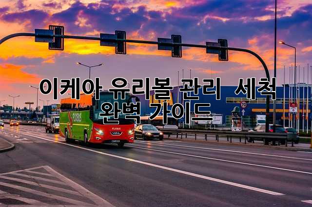 이케아 유리볼 관리 & 세척 완벽 가이드