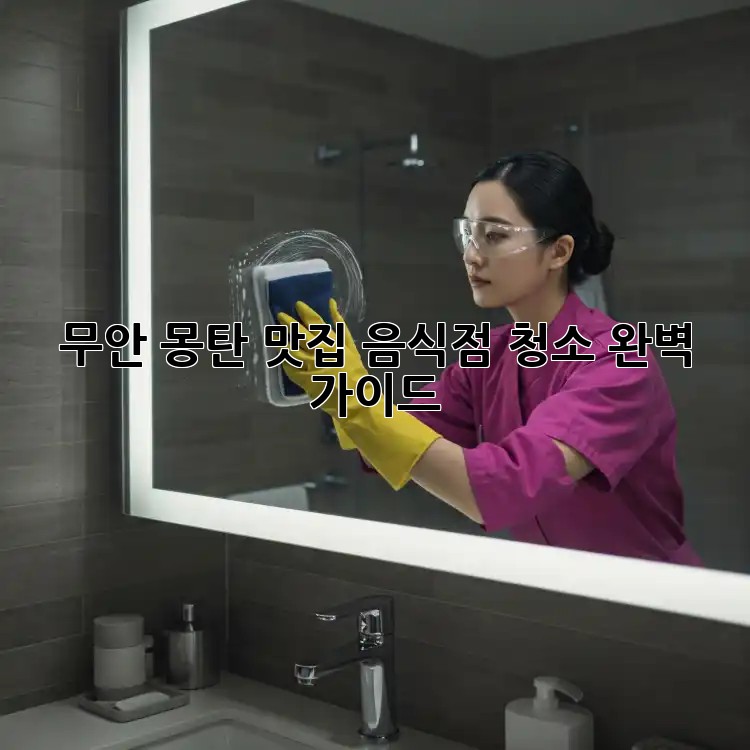 무안 몽탄 맛집🌟 음식점 청소🧹 완벽 가이드