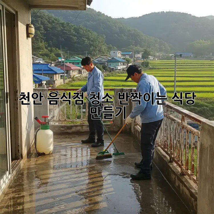 천안 음식점 청소✨, 반짝이는 식당 만들기💎