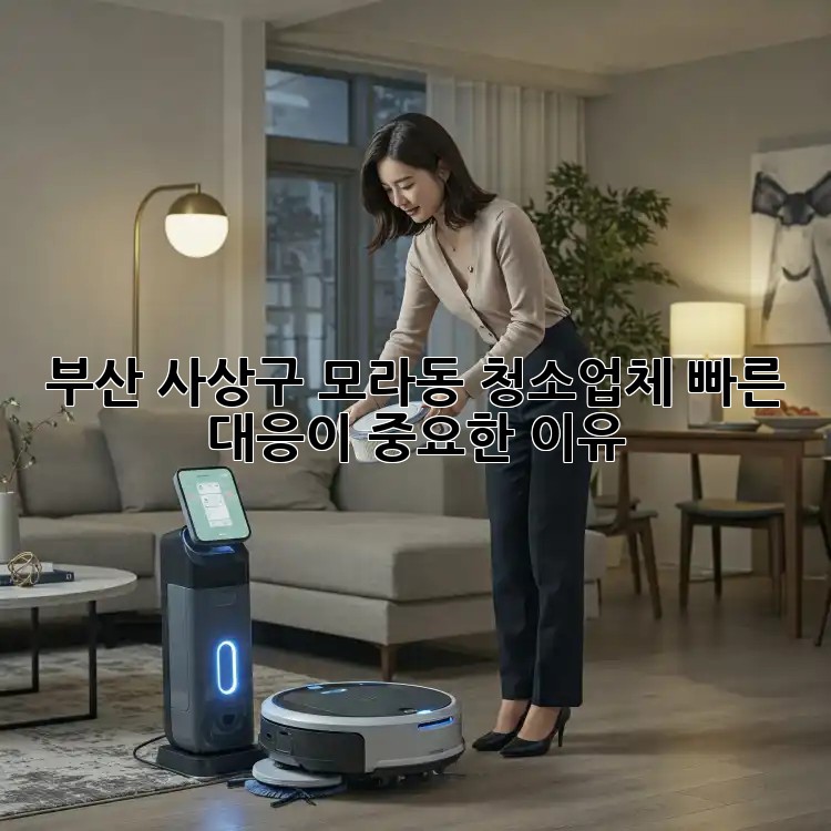 부산 사상구 모라동 청소업체, 빠른 대응이 중요한 이유!