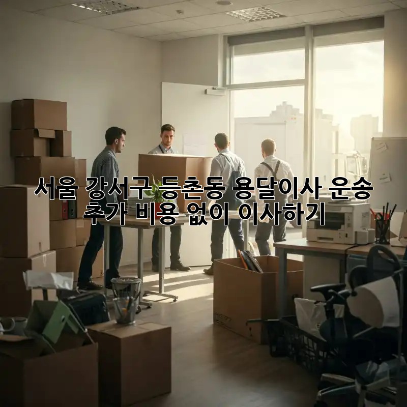 서울 강서구 등촌동 용달이사 운송: 추가 비용 없이 이사하기