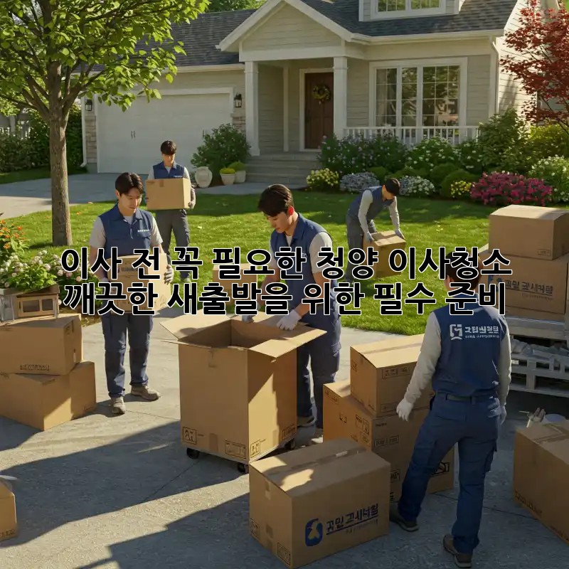 이사 전, 꼭 필요한 청양 이사청소! 깨끗한 새출발을 위한 필수 준비